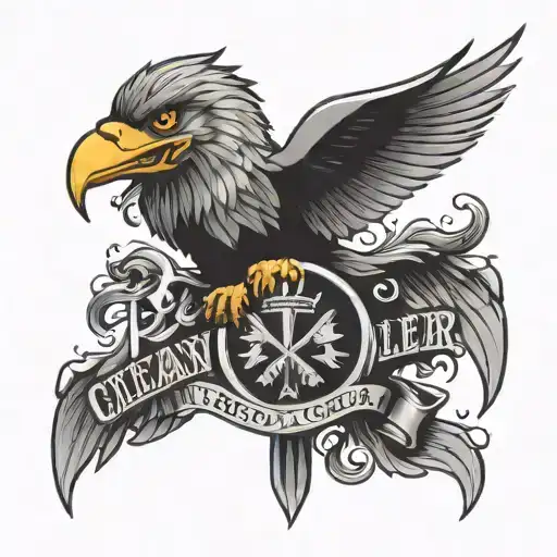 Clean Killer Text And 2 Headed Eagle