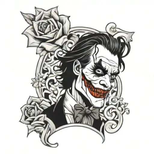 Joker With Flowers And A Letter I