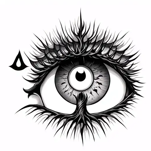 Tree Inside An Eye Of Horus