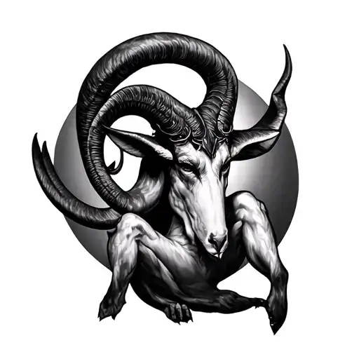 Baphomet Capricorn Full Body