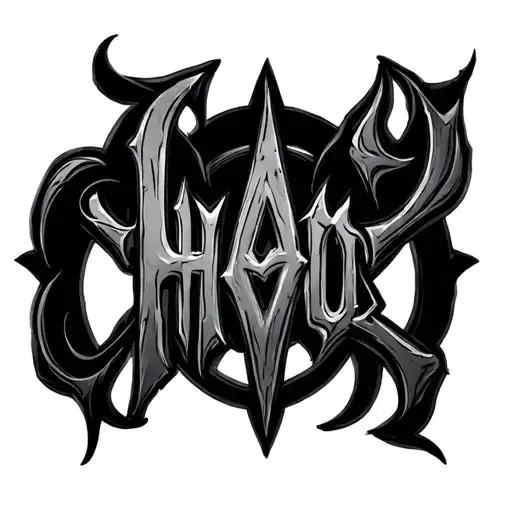 The Word Chaos With The Symbol Underneath
