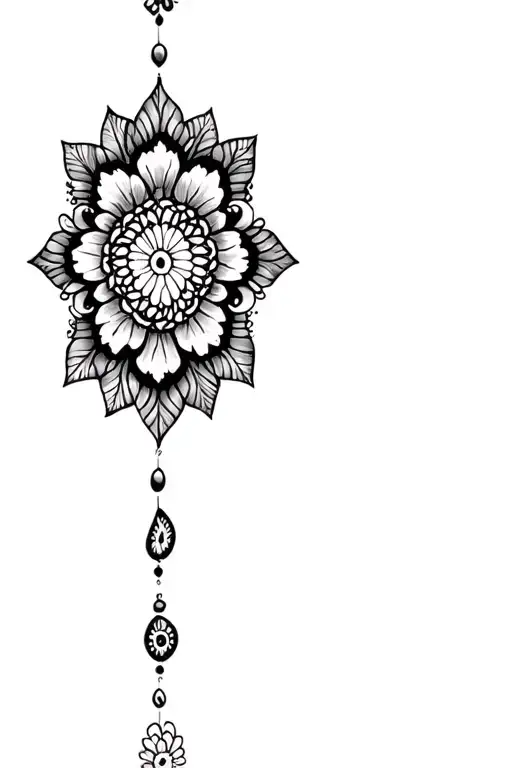 Coverup Mini Mandalas Con Flores