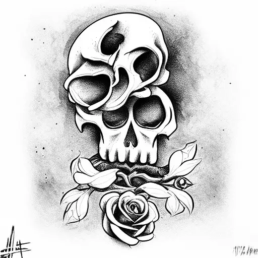 Skull And Roses And Clever
