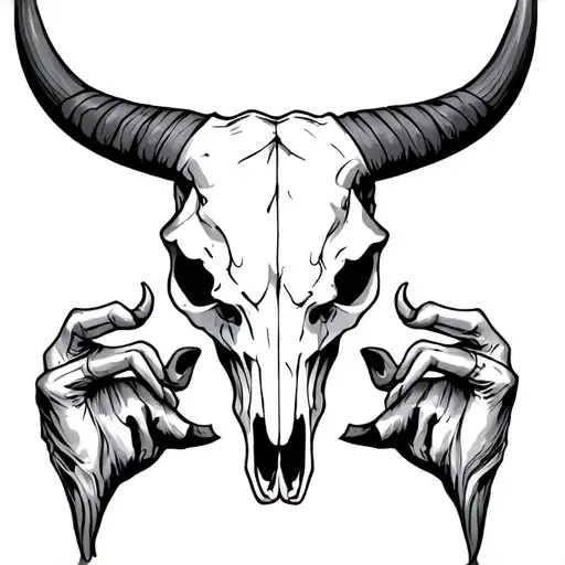 Defending Bull Skull