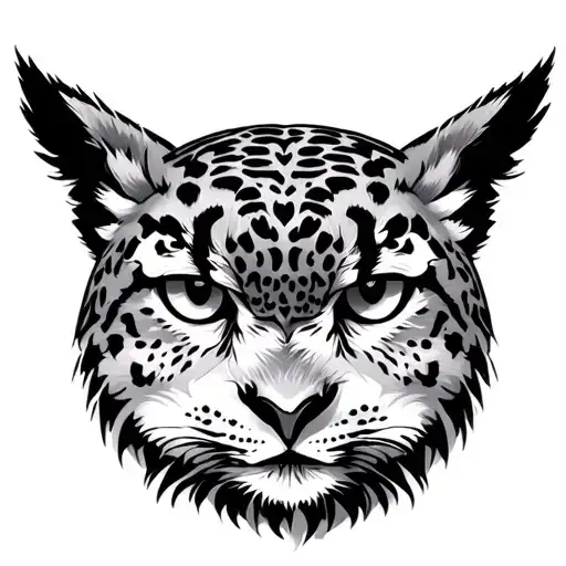 Snow Leopard And Snowy Owl