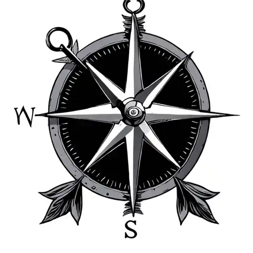 Arrow Compass Anchor Connected