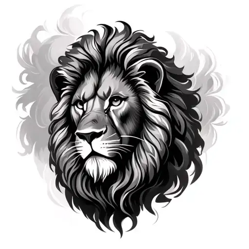 Lion Head De Vinci Art Work