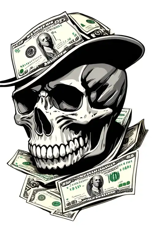 Money And Skull