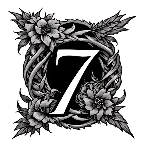 Virgo And Gemini Zodiac Sign Intertwined And Add The Number 7