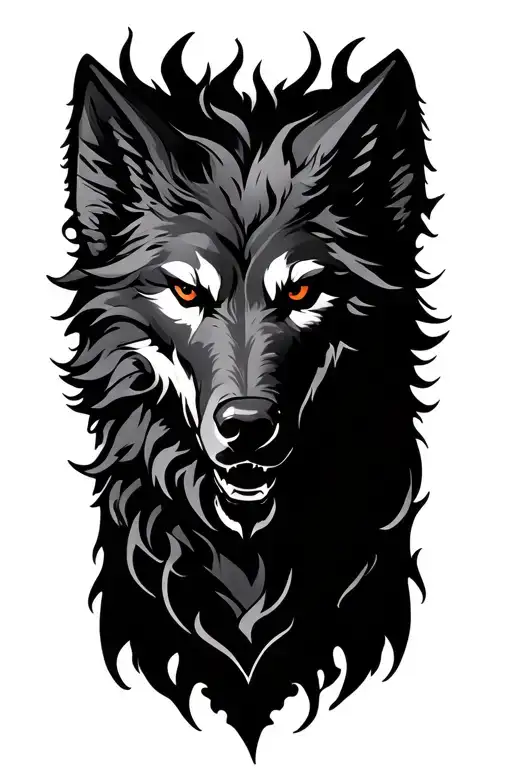 Fenrir Forearm Tattoo With From Treeline