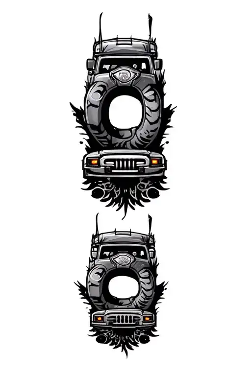 Jeep Grill Ring Tatoo Design