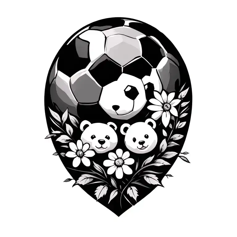 Shapes Bears Flowers Family Soccer