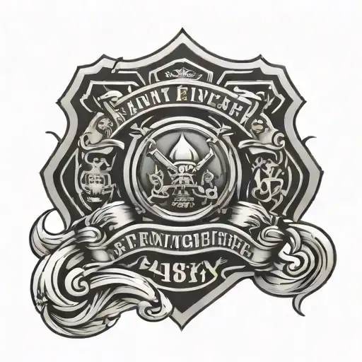 Army And Firefighter Emblem
