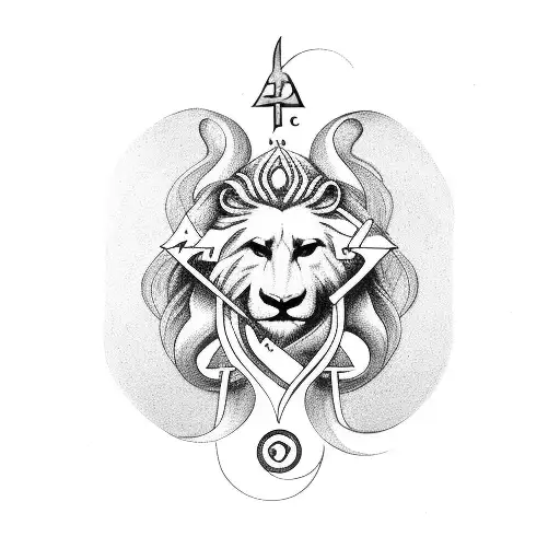 Aquarius And Leo Zodiac Signs Intertwined