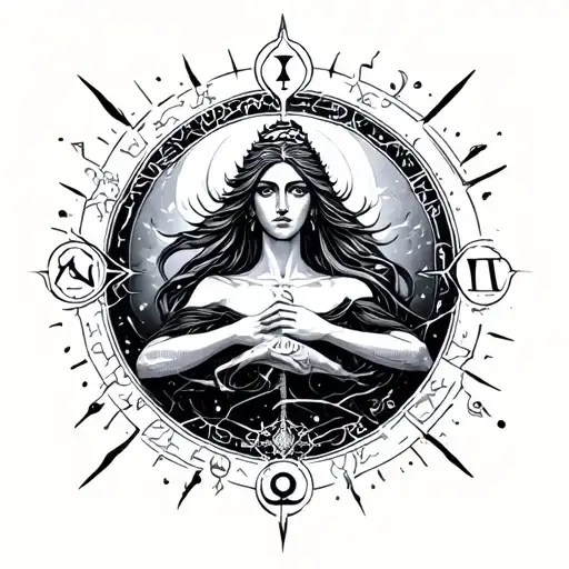 Aquarius Zodiac Sign Surrounded