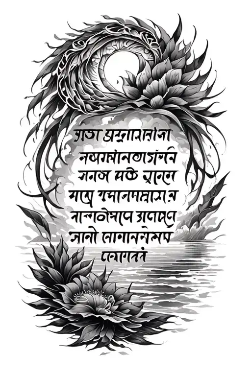 Coastal Sanskrit Shloka With Artwork
