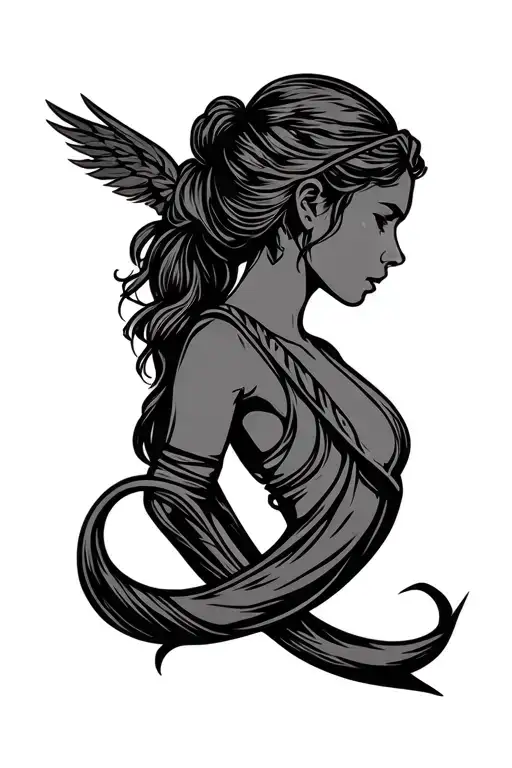 Resilience Symbol For Female Veteran Half Sleeve