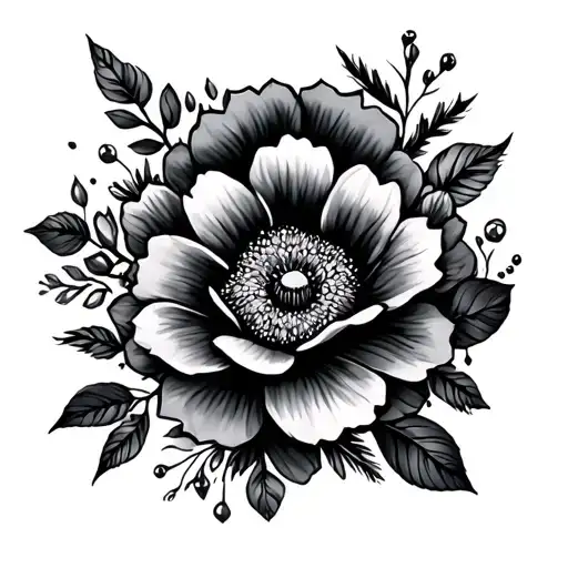 Full Floral For Thigh