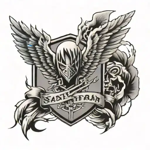 Simple Small Wings Of Freedom Logo Attack On Titan With Sakuras Around