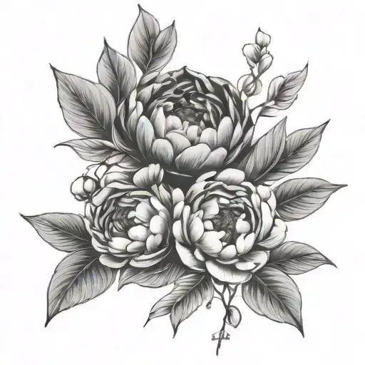 Eucalyptus And Peony Goth