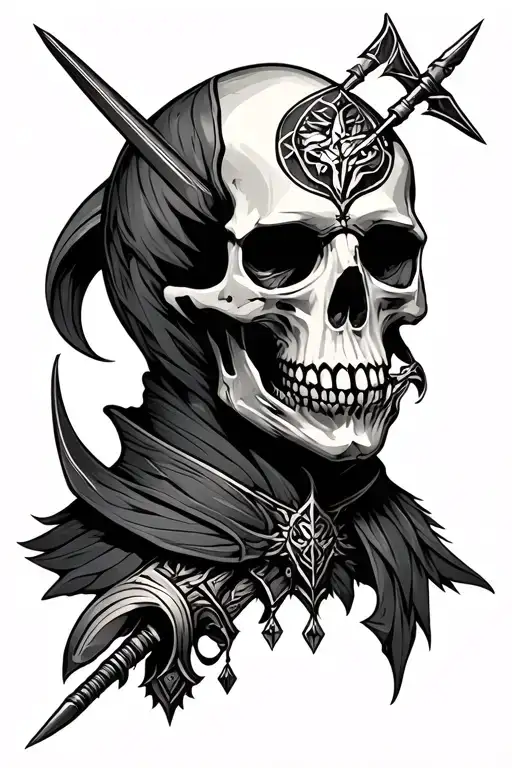 7770 Sagittarius Dominic Race Skull