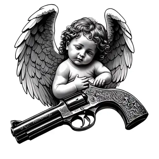 Gun And Baby Angel