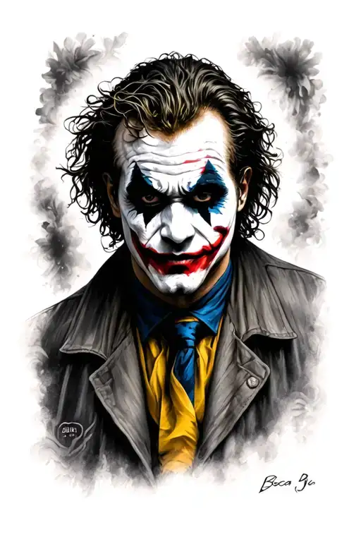 Joker Heath Ledger With Boca Juniors Bombos