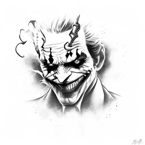 Joker Peaking From A Corner