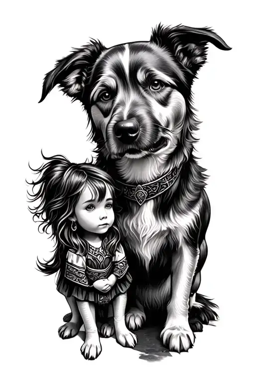 Love Family Daughter Viking Soul Mate Dog