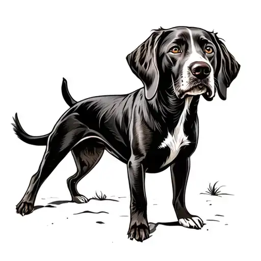 German Short Haired Pointer Side