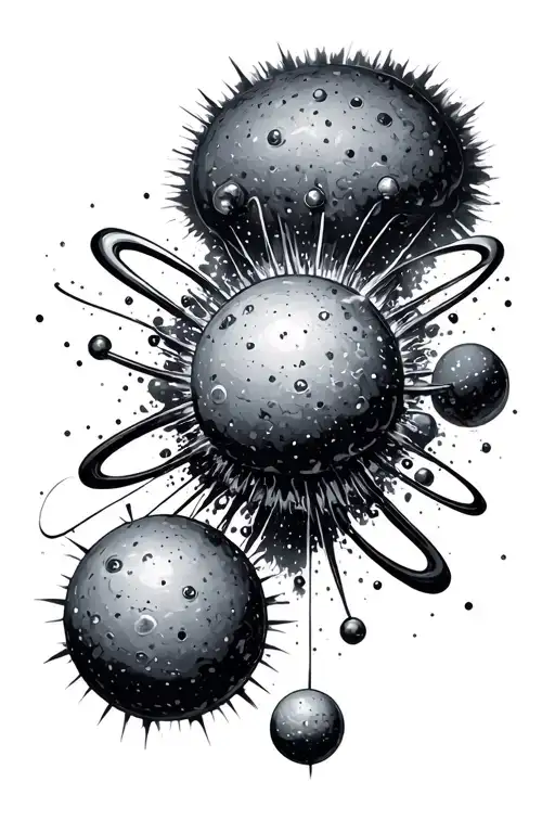 Little Explosion Of An Atom Structure Made