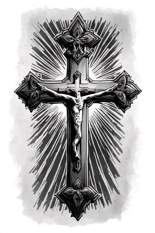 Christian Cross Tattoo Thats Gonna Sit On Forearm