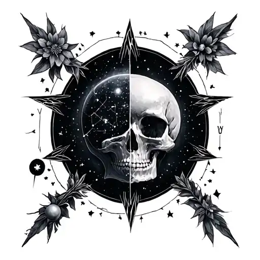 Memento Mori X Orion Star Constellation Merged