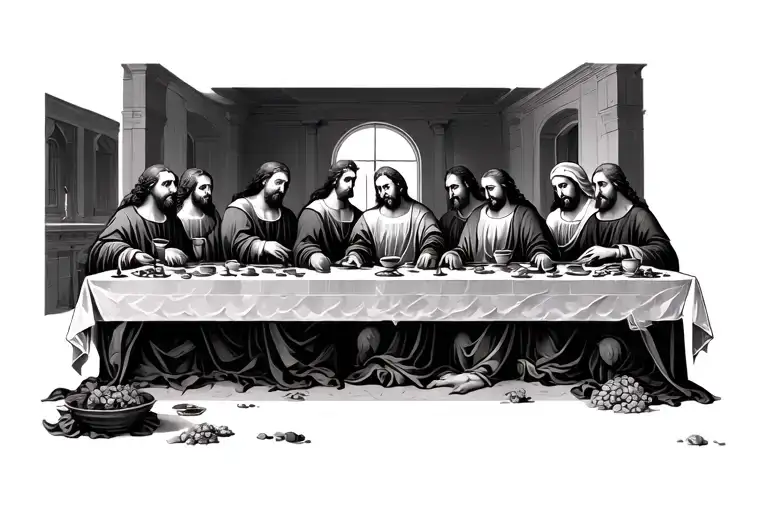 The Last Supper Different Background