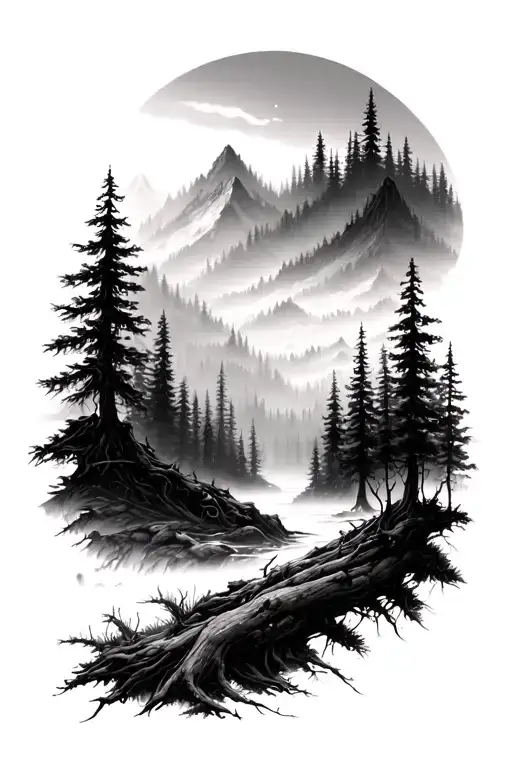 Deep Forest Landscape