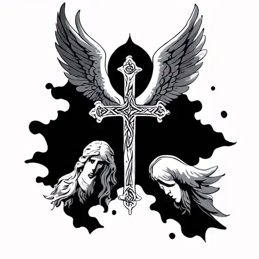 Orthodox Christian Cross Angel