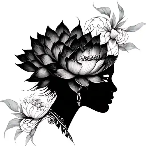 Lotus And Mandala Woman