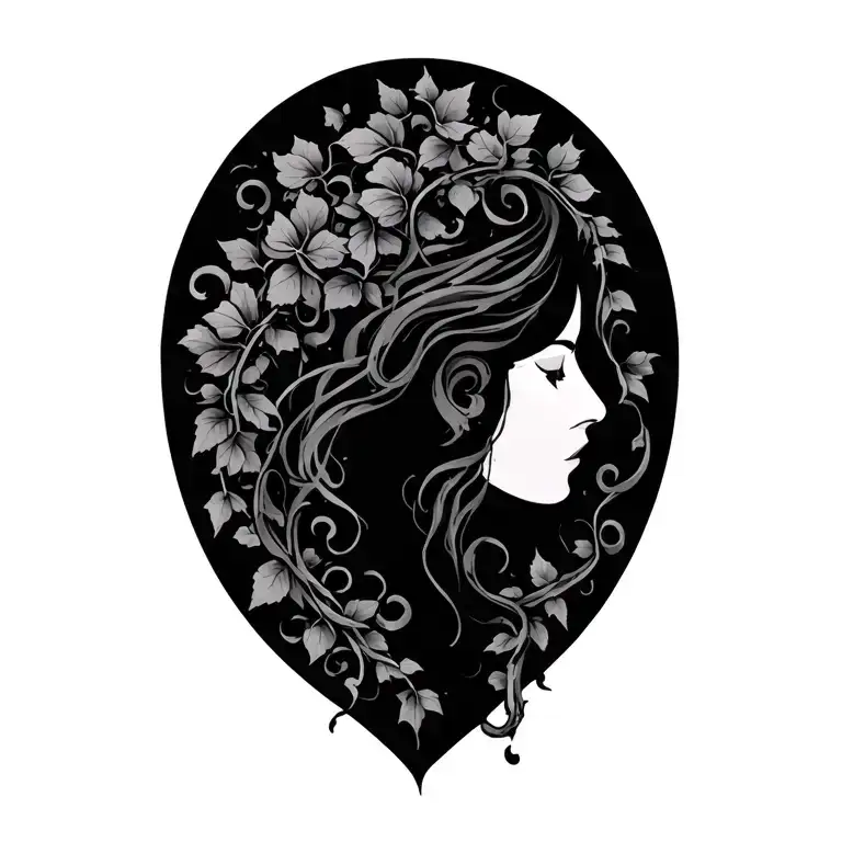 Vines Along Both Sides Of Shoulder