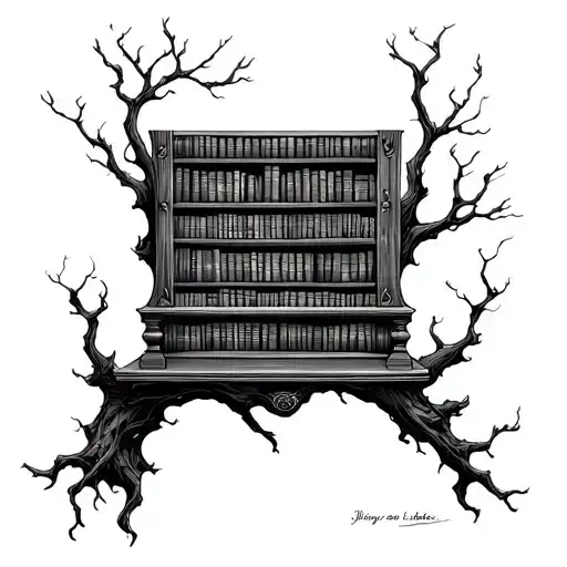 Libary In A Tree Fantasy
