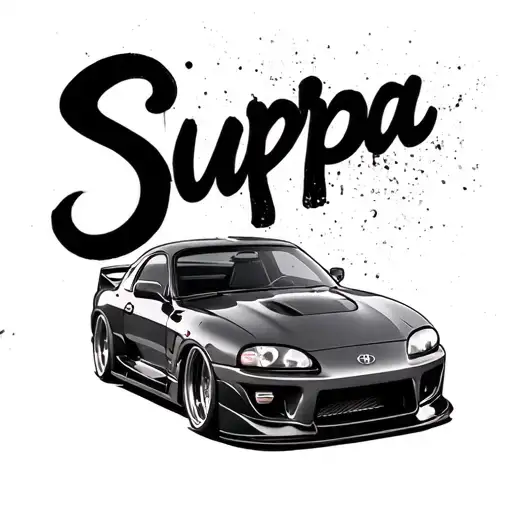 Mrk 4 Toyota Supra With The Word Supra Behind The Car