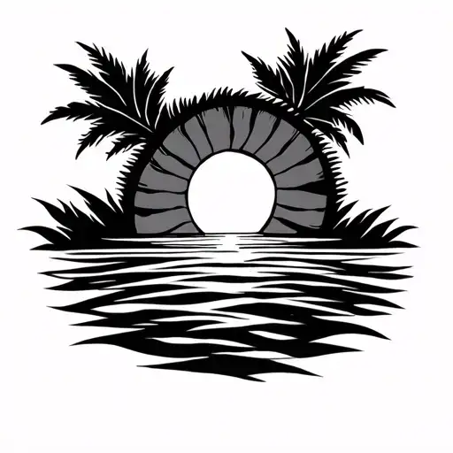 Filipino Tribal With Sun Rising