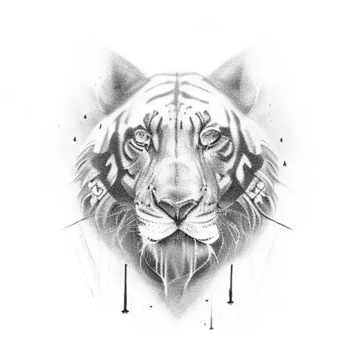 A Black And Grey Portrait Of Umashankar