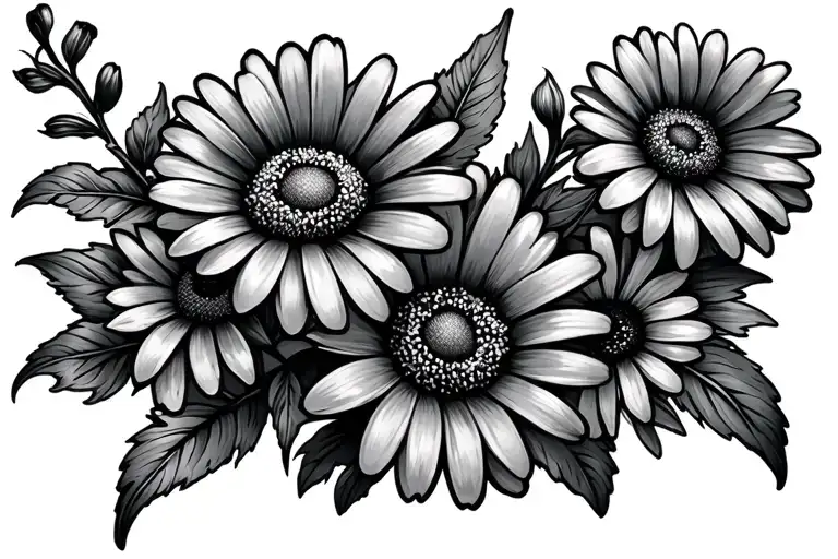 Daisy Flowers Foliage