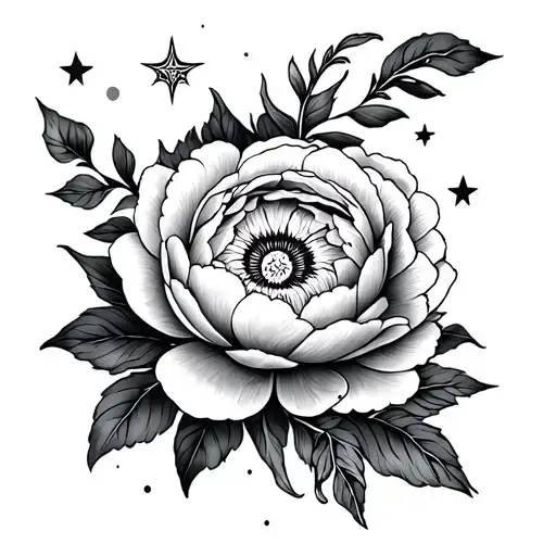 Peonies Moon Sun Moon Stars