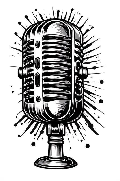 Old Microphone Country Music