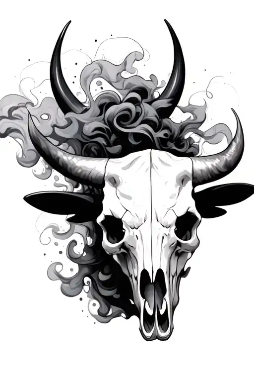 Bull Skull And Smoke Transforming