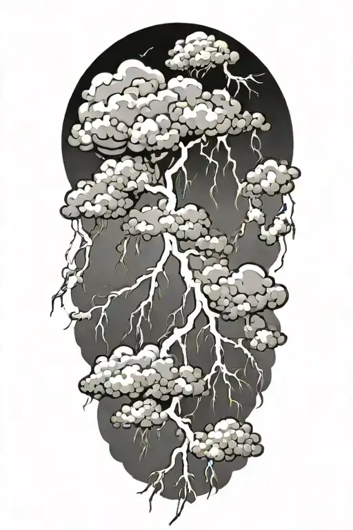 Lightning Storm Cloud Background