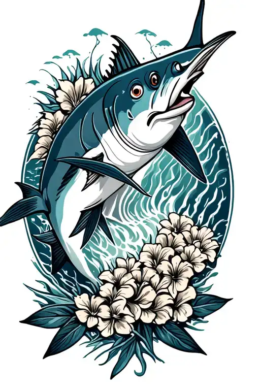 Bluefin Tuna Wearing A Hawaiian