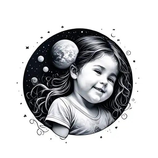 Birth Of My Daughter Who Smiles And Universes