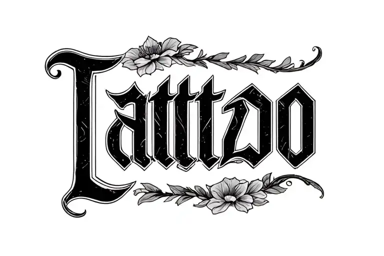 Font Black Latter Calzado